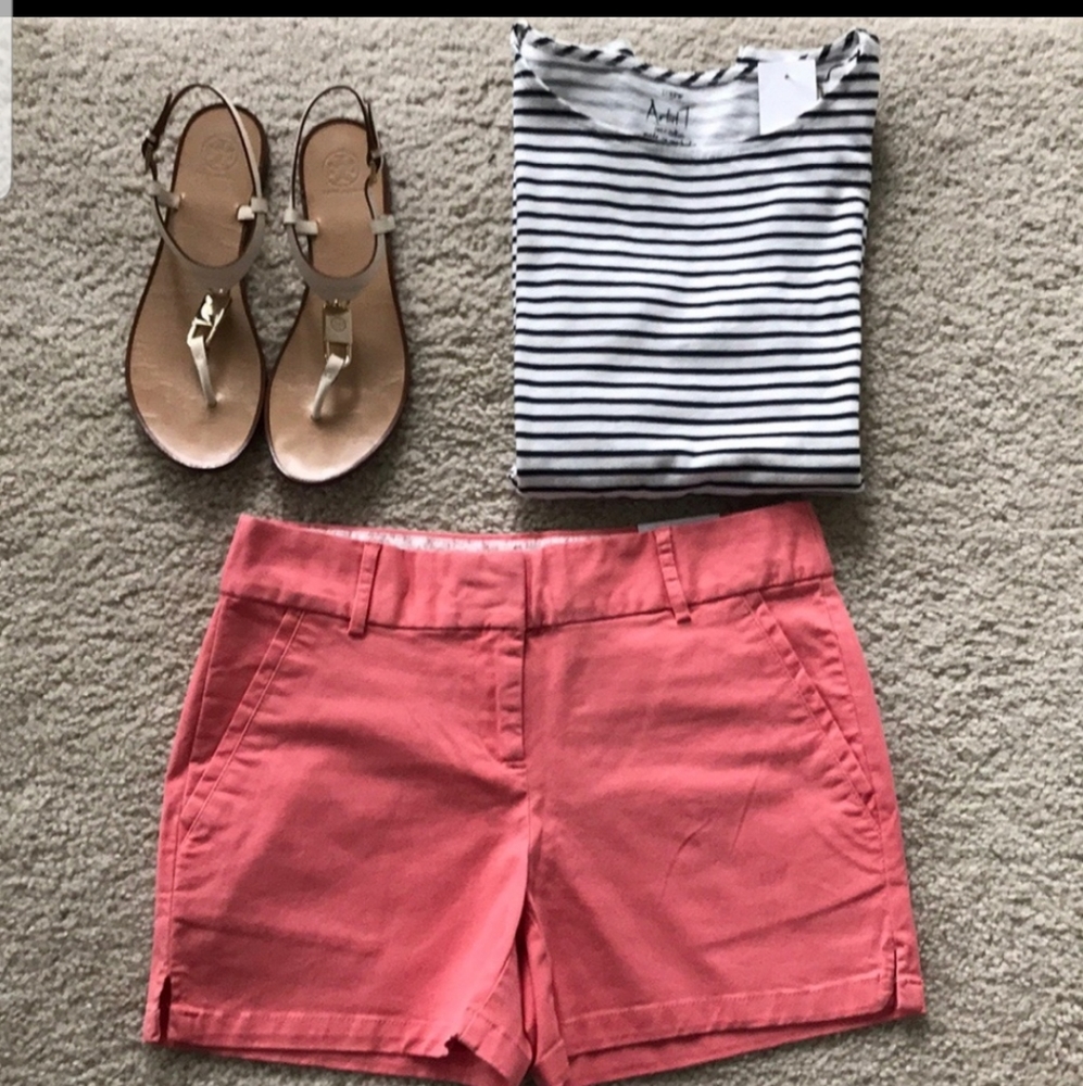 LOFT Riviera Short NWT in coral Sz:0 6"inseam - Picture 4 of 11